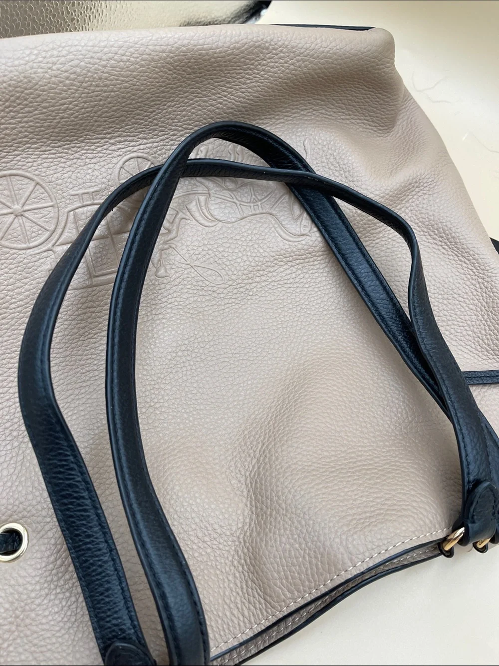 Coach pebbled leather